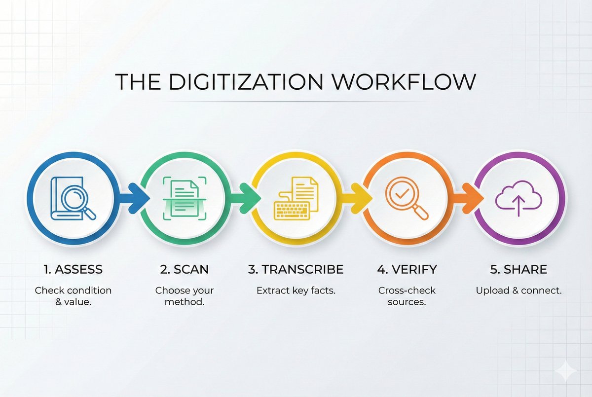 The Digitization Workflow: 5 steps from Assess to Share